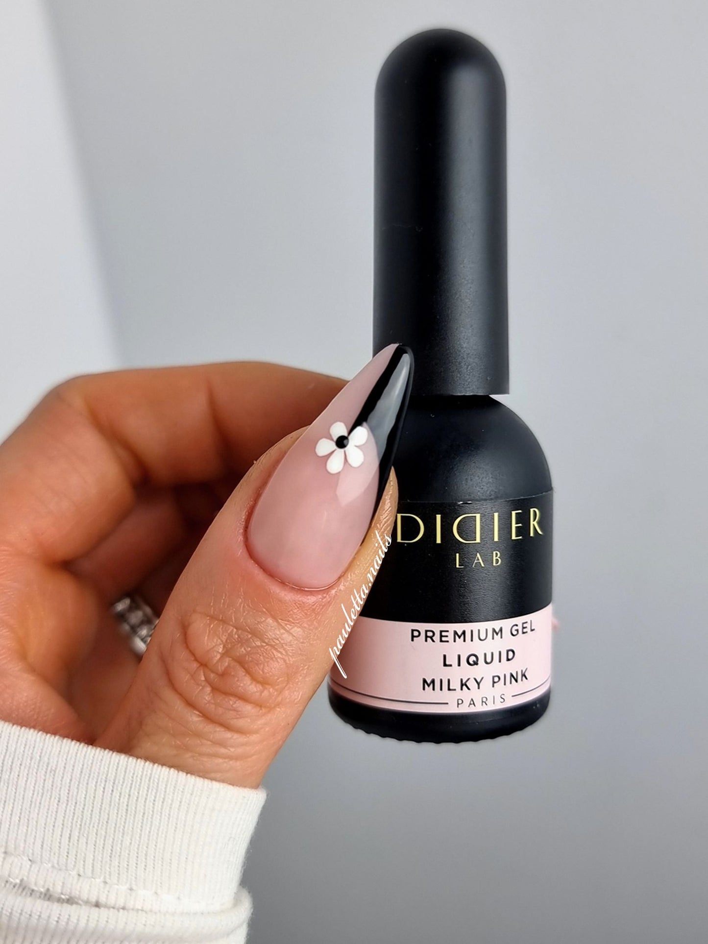 Top coat no wipe "Didier lab", Milky Pink, 10ml Bez HEMA & TPO