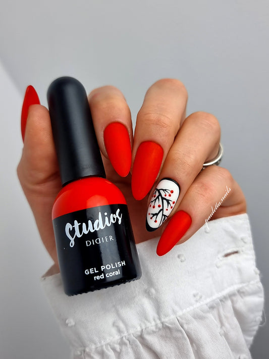 Gēla laka Studios Didier red coral 8ml Bez HEMA&TPO