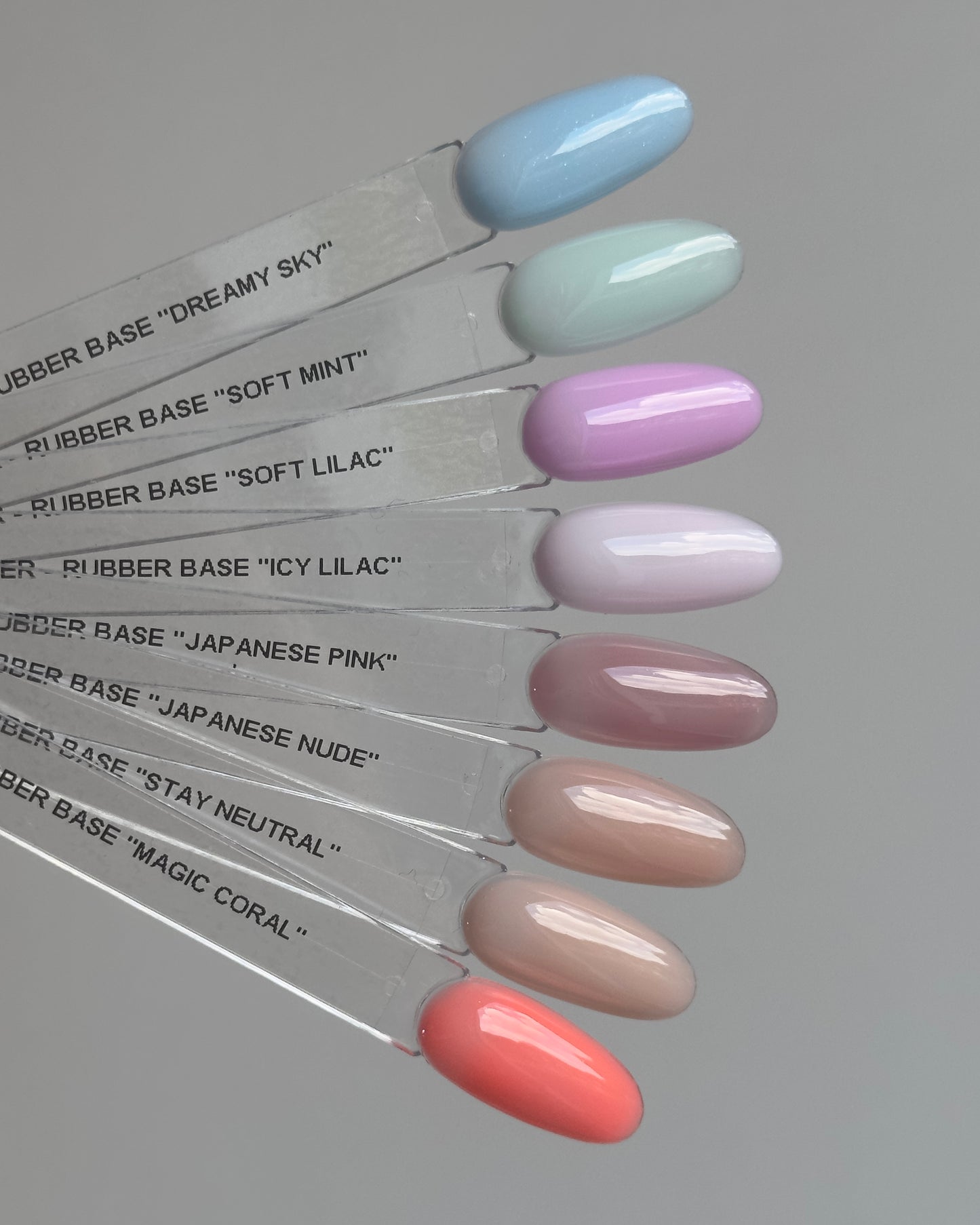 Gēla laka, Rubber base coat, soft mint, 10ml Bez HEMA&TPO