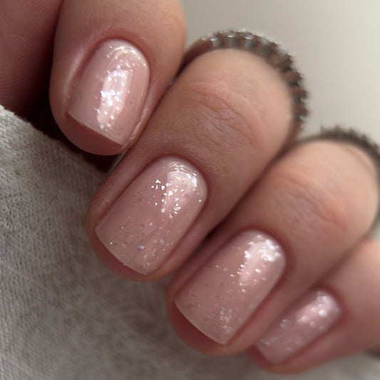 Gēla lakas "Didier Lab", Glitter Top Coat Silver, 10 ml