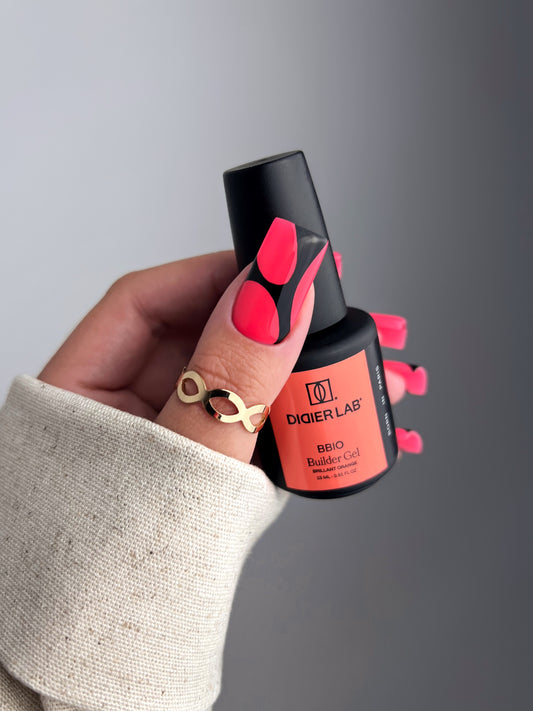 Builder Gel BBIO "Didier Lab" Brillant Orange, 15ml Bez HEMA&TPO
