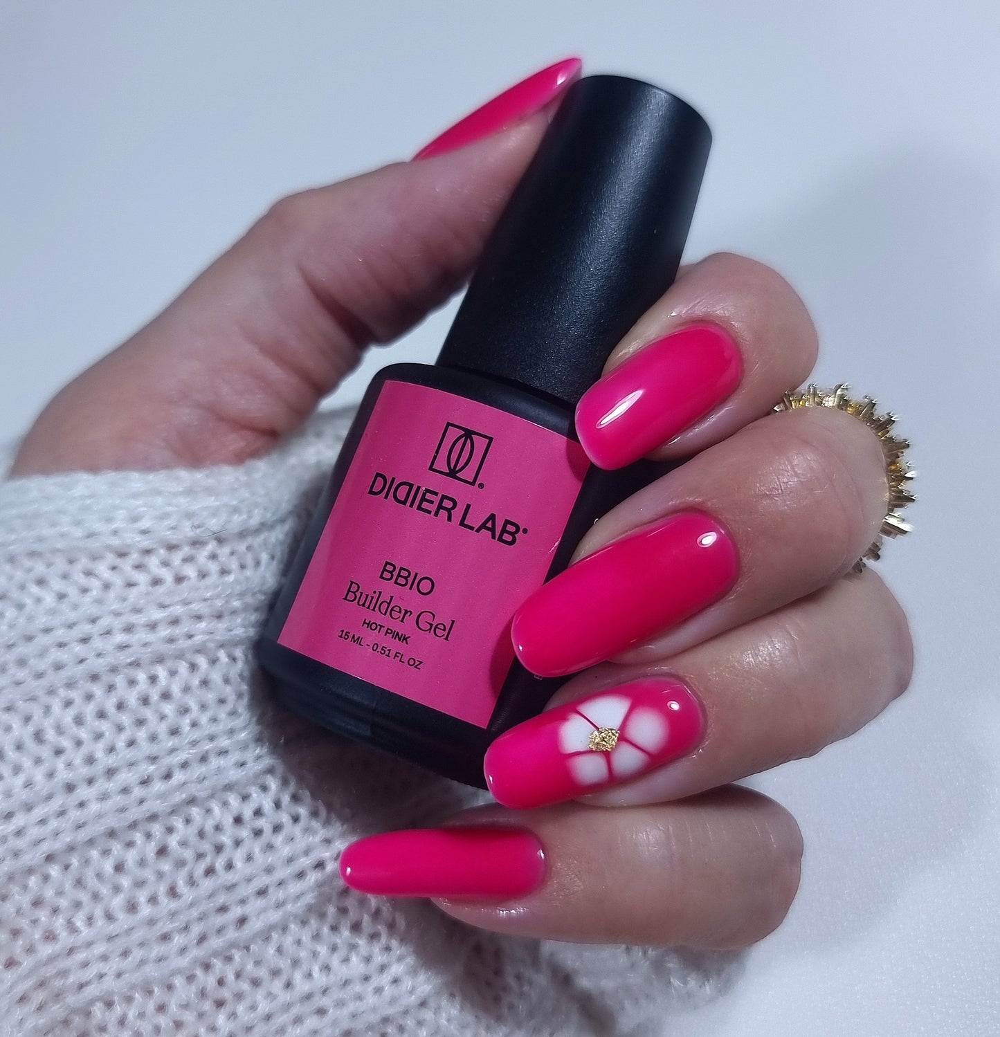 Builder Gel BBIO "Didier Lab" Hot Pink, 15ml Bez HEMA&TPO
