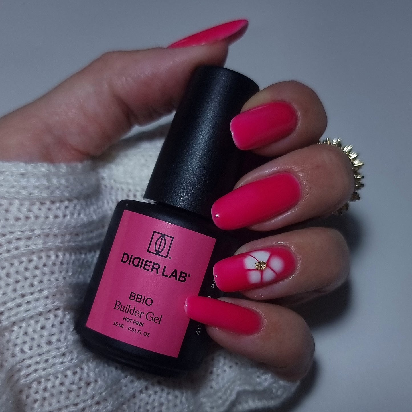 Builder Gel BBIO "Didier Lab" Hot Pink, 15ml Bez HEMA&TPO