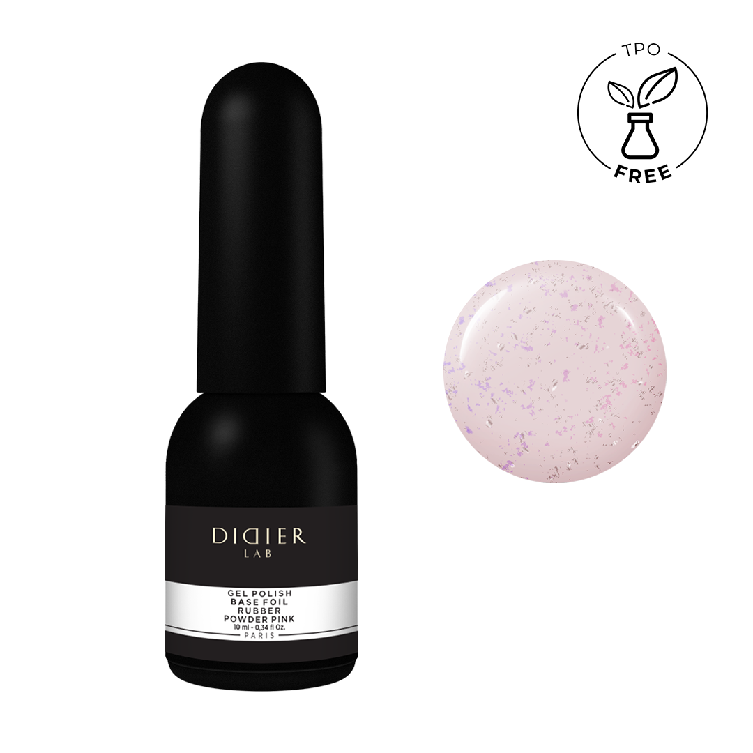 Rubber bāze ar foliju, powder pink, 10ml
