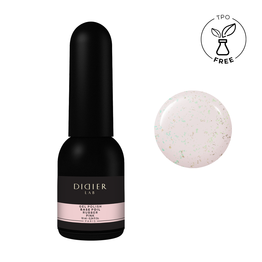 Rubber Base Coat "Didider Lab" Foil Pink , 10ml