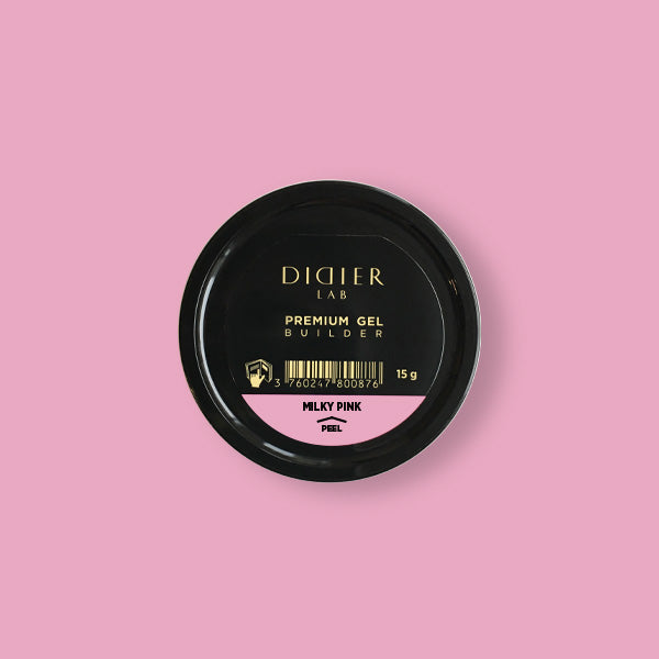 Premium Builder gel Didier Lab Milky Pink 15 g.