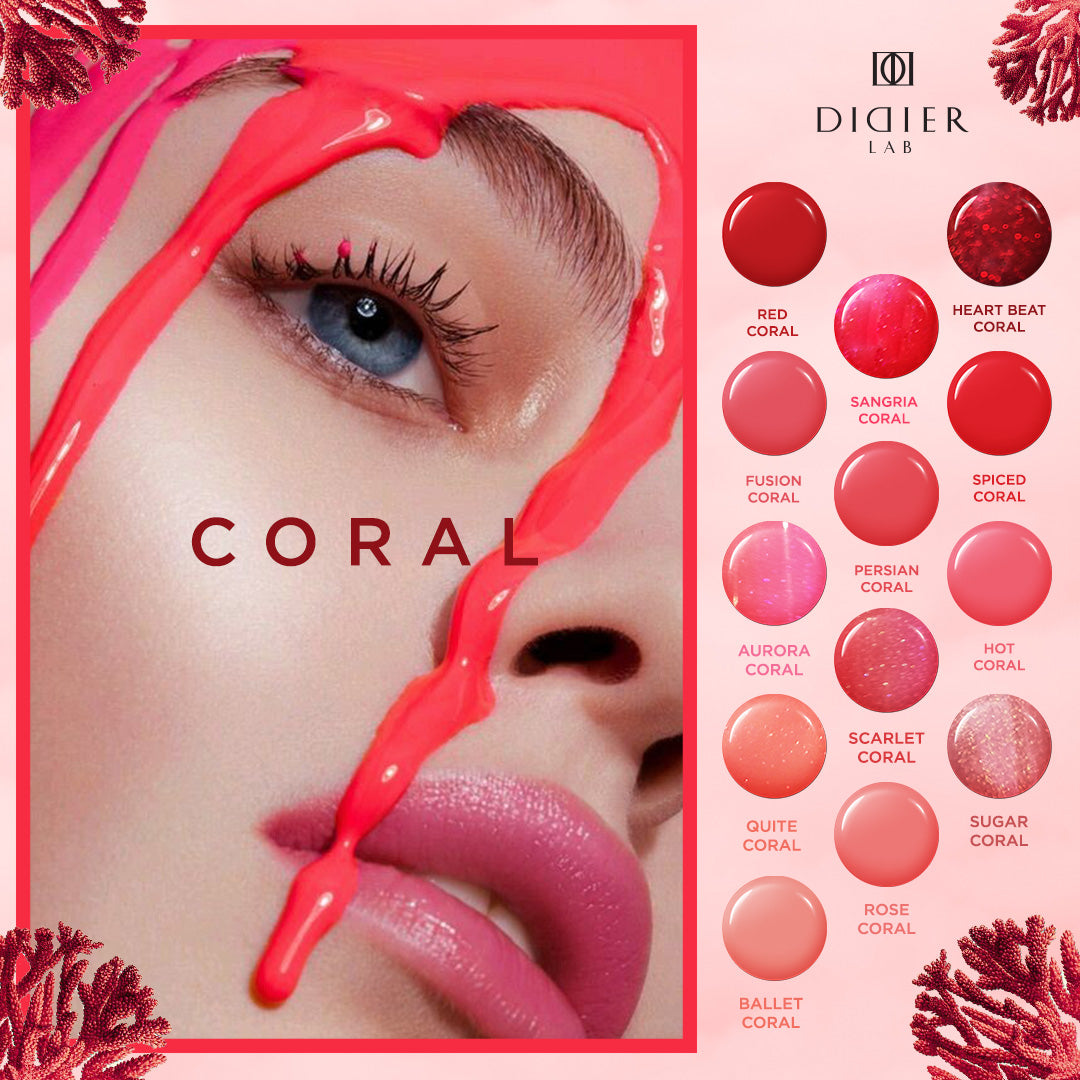 Gēla laka Studios Didier sangria coral 8ml Bez HEMA&TPO