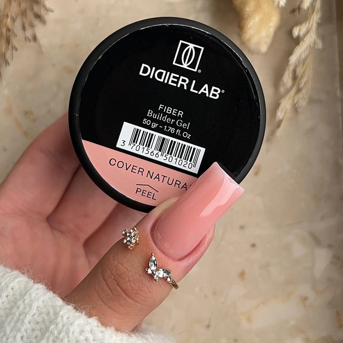 Fiber builder gel "Didier Lab", Cover natural, 50gr