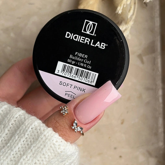 Fiber builder gel "Didier Lab", Soft Pink, 50gr