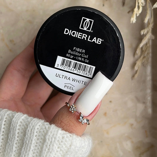 Fiber builder gel "Didier Lab", Ultra white, 50gr