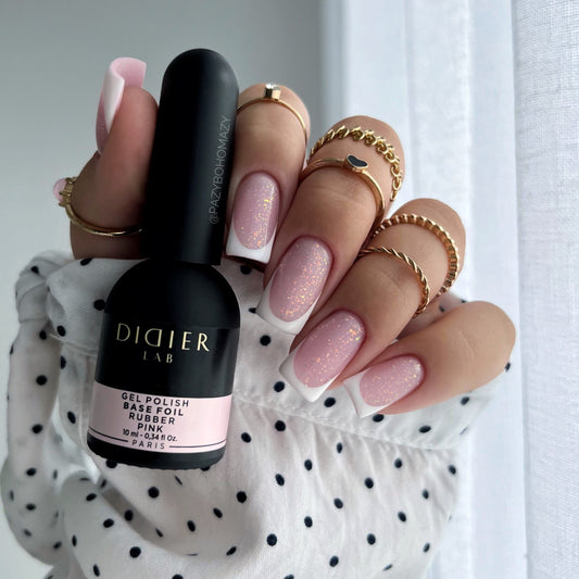 Rubber Base Coat "Didider Lab" Foil Pink , 10ml