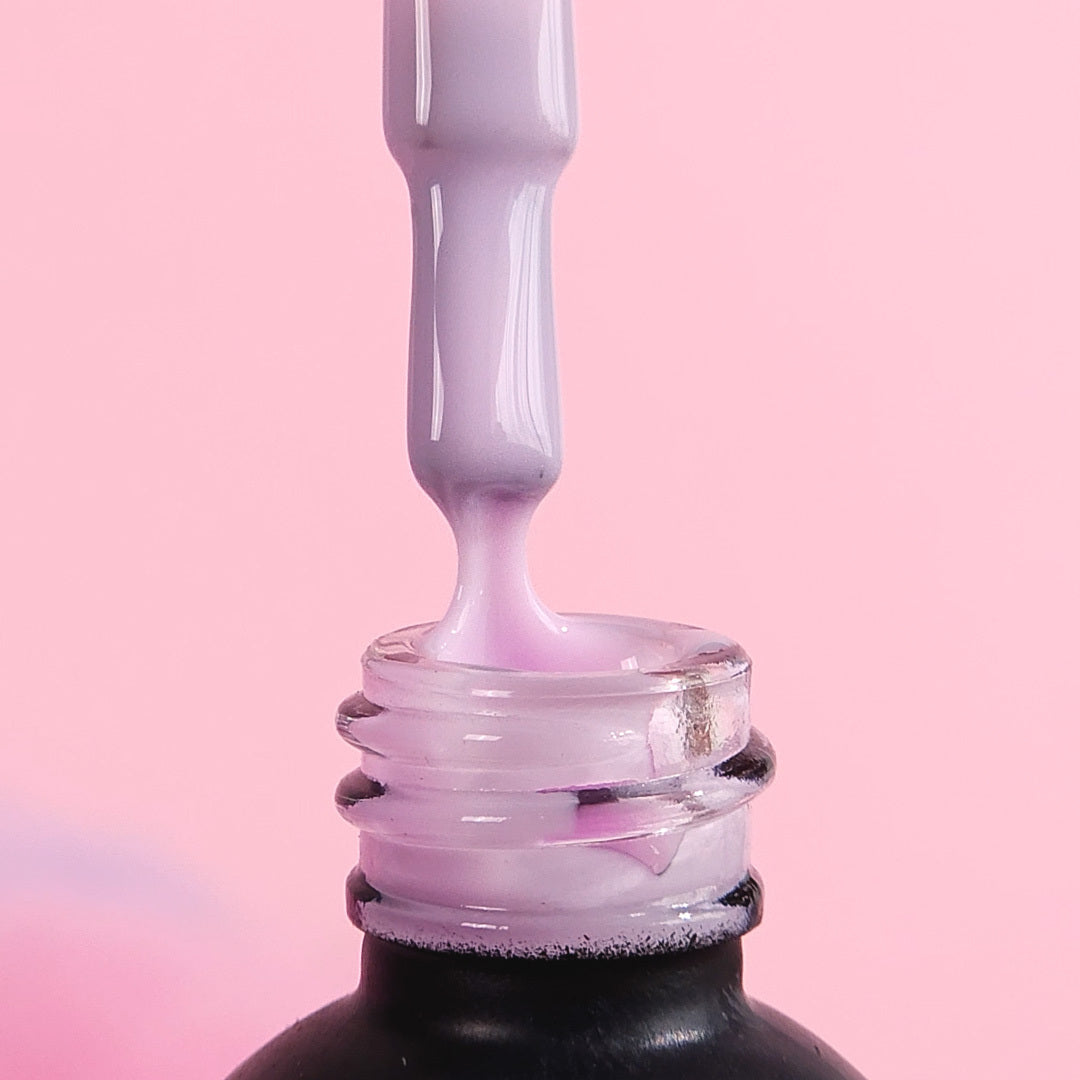 Gēla laka, Rubber base coat, icy lilac , 10ml Bez HEMA&TPO