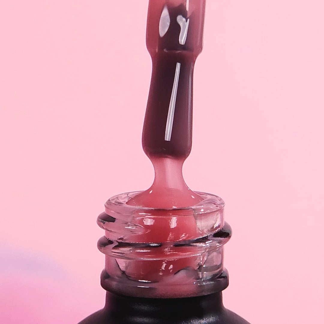 Gēla laka, Rubber base coat, Japanese pink , 10ml Bez HEMA&TPO