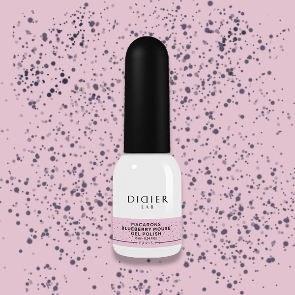 Gēla laka Didier Lab Macarons Blueberry Mouse 10ml