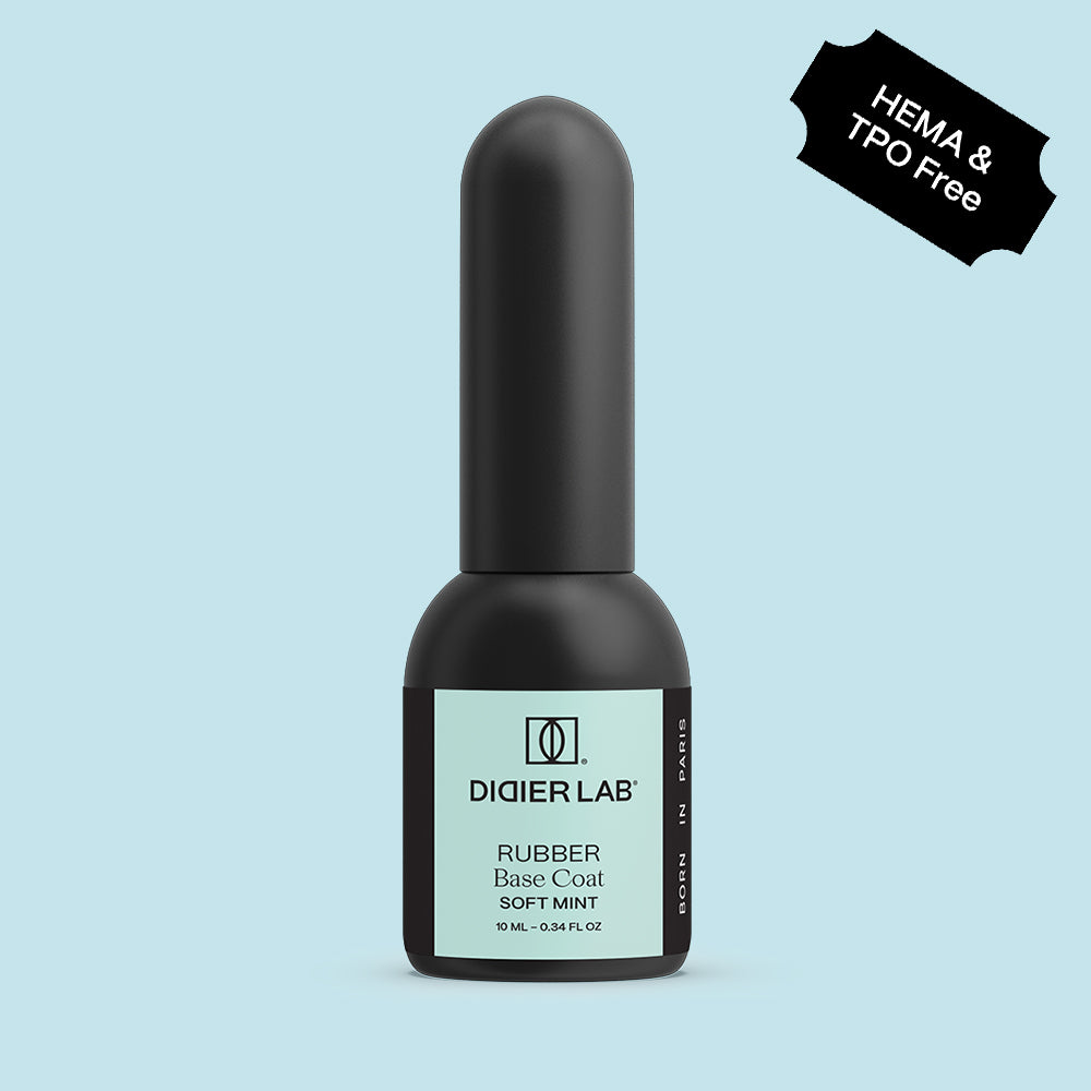 Gēla laka, Rubber base coat, soft mint, 10ml