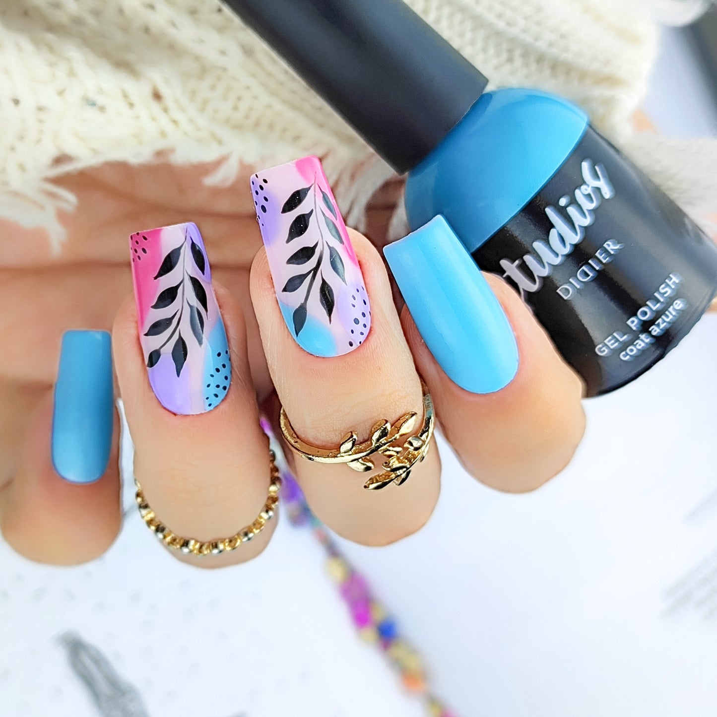 Gēla laka Studios Didier coat azure 8ml Bez HEMA&TPO