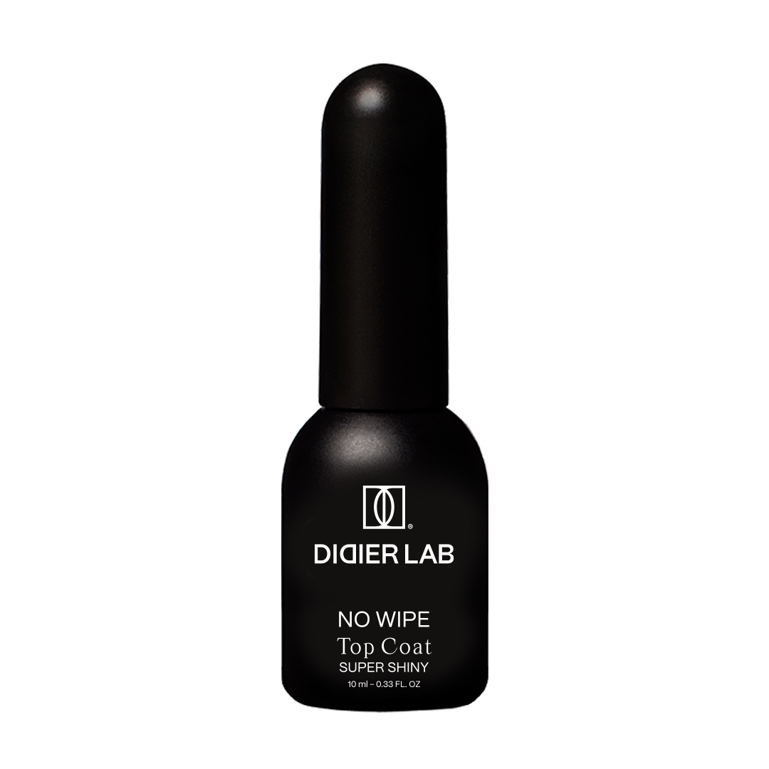 Top Coat No Wipe Super Shiny, Didier Lab, bez HEMA, Tīra Formula, 10 ml