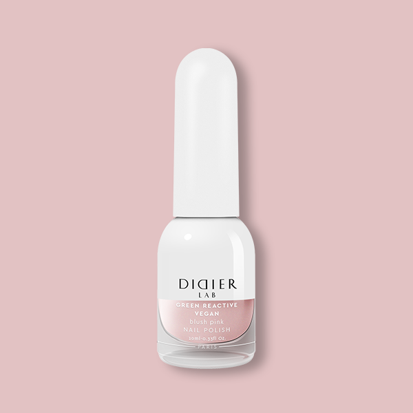 Green reactive, vegāniskā nagu laka "Didier Lab", blush pink, 10ml