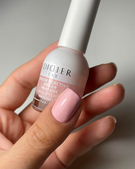 Green reactive, vegāniskā nagu laka "Didier Lab", blush pink, 10ml