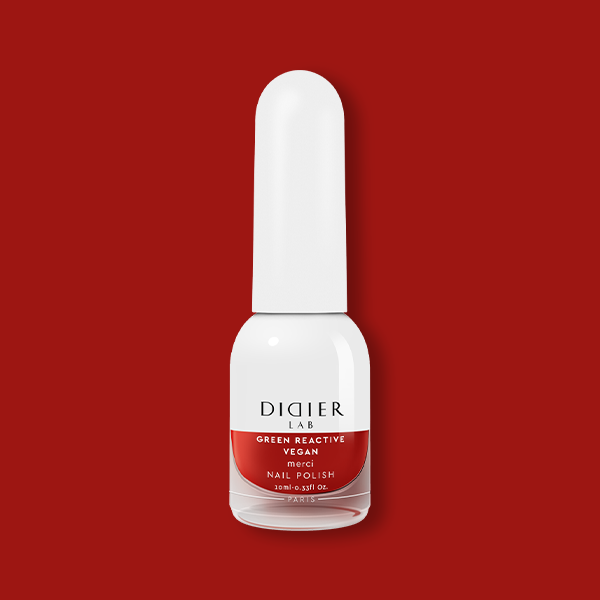 Green reactive, vegāniskā nagu laka "Didier Lab", merci, 10ml