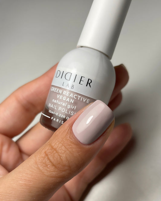 Green reactive, vegāniskā nagu laka "Didier Lab", natural girl, 10ml