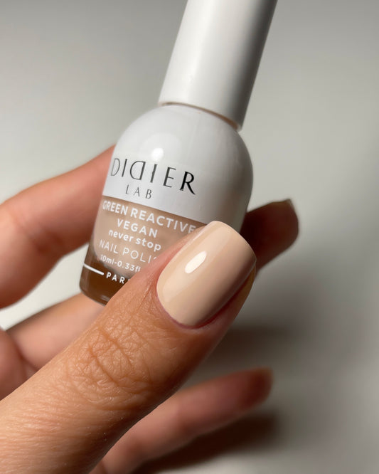 Green reactive, vegāniskā nagu laka "Didier Lab", never stop, 10ml
