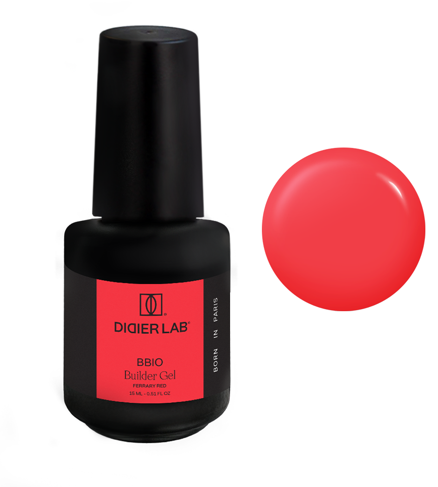 Builder Gel BBIO "Didier Lab" Ferrary Red, 15ml Bez HEMA&TPO
