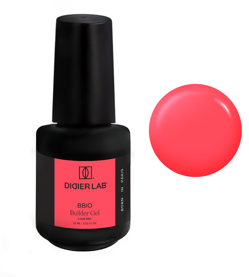 Builder Gel BBIO "Didier Lab" Love Red 15ml Bez HEMA&TPO