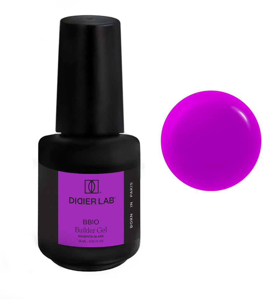 Builder Gel BBIO "Didier Lab" Magenta Glass, 15ml Bez HEMA&TPO