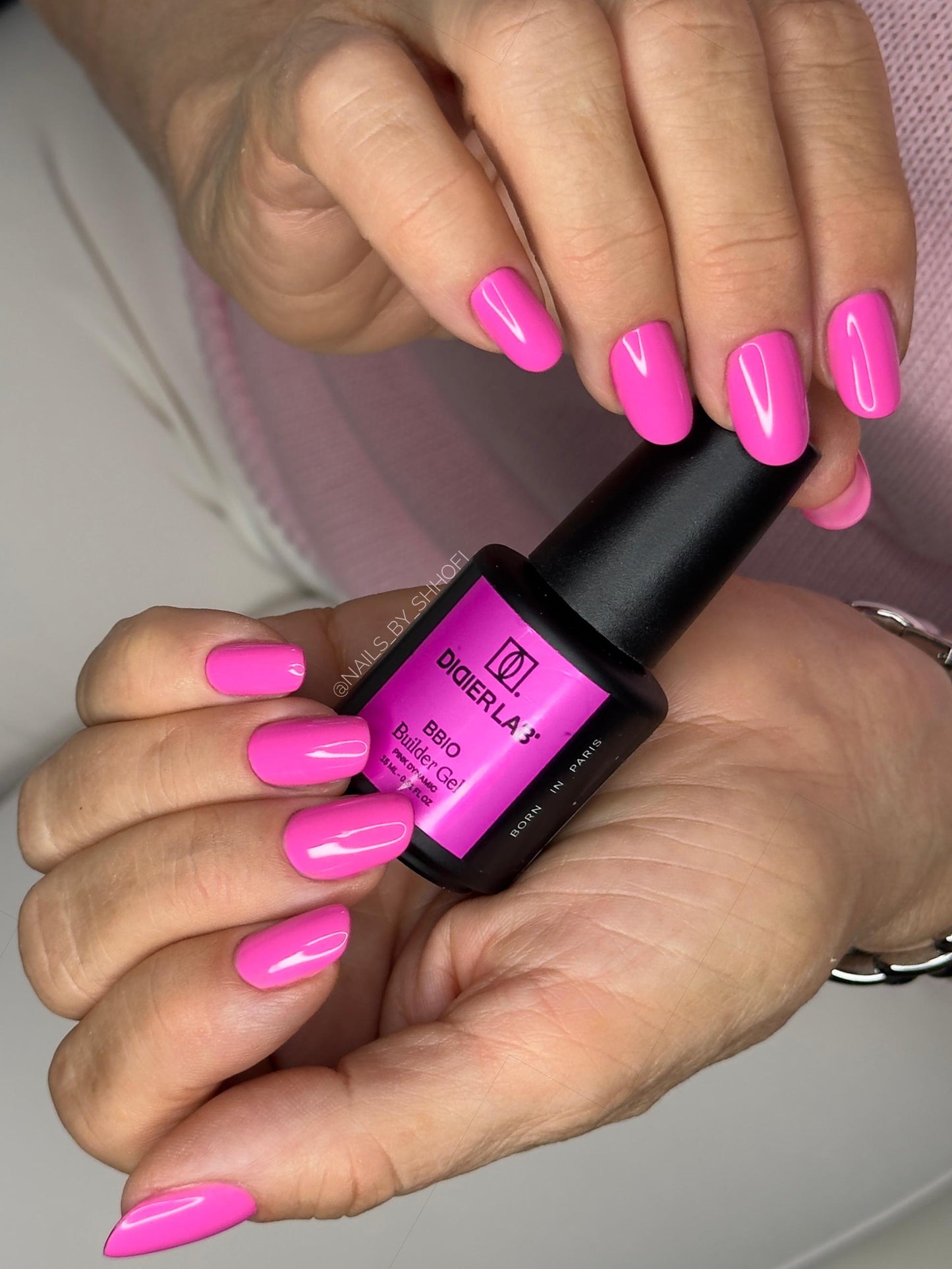 Builder Gel BBIO "Didier Lab" Pink Dynamic, 15ml Bez HEMA&TPO