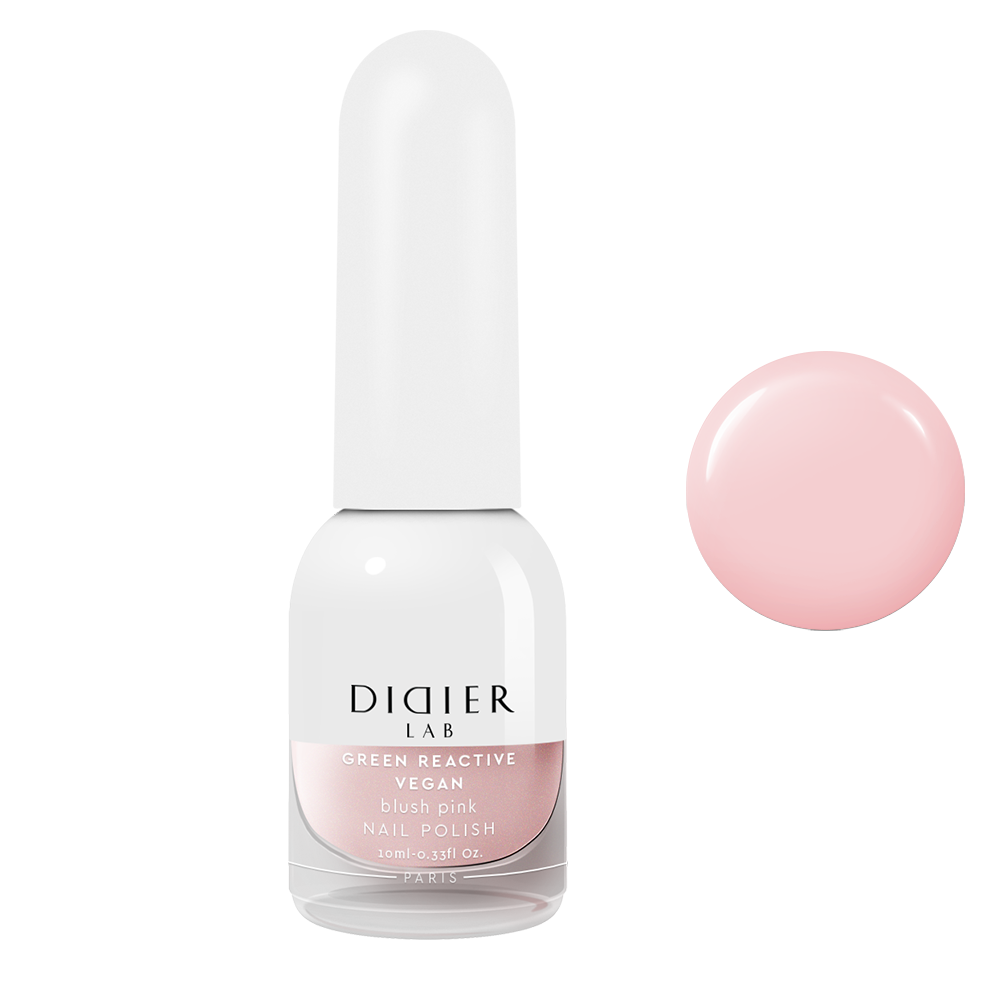 Green reactive, vegāniskā nagu laka "Didier Lab", blush pink, 10ml