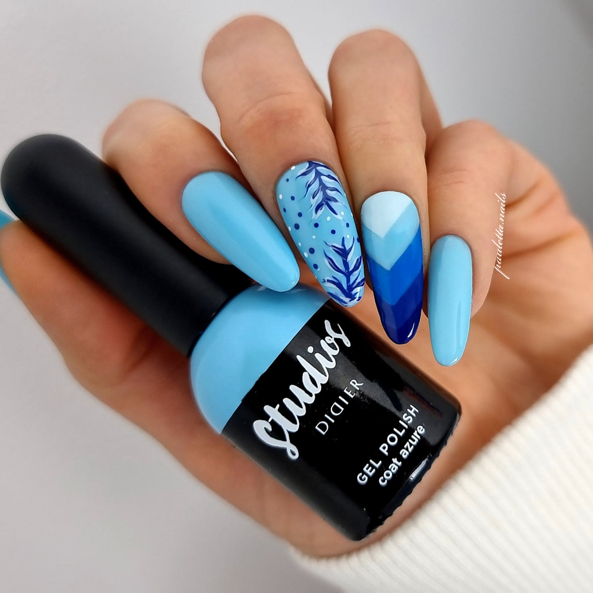 Gēla laka Studios Didier coat azure 8ml Bez HEMA&TPO