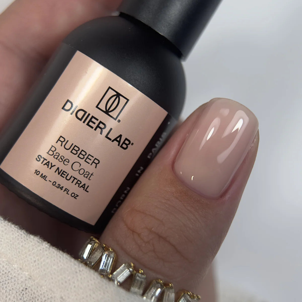 Gēla laka, Rubber base coat, stay neutral , 10ml Bez HEMA&TPO