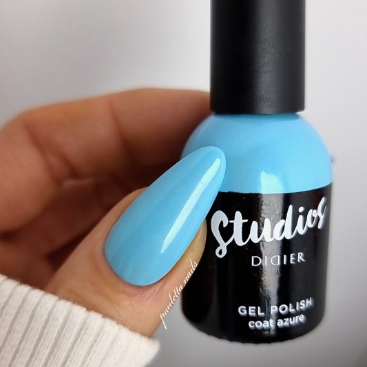 Gēla laka Studios Didier coat azure 8ml Bez HEMA&TPO