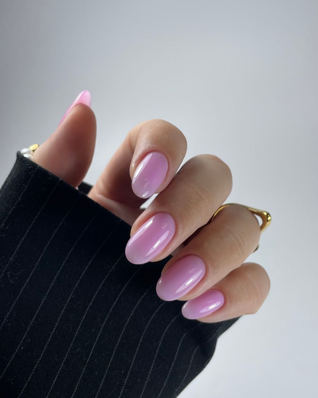 Gēla laka, Rubber base coat, soft lilac , 10ml Bez HEMA&TPO