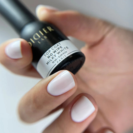 Top coat no wipe "Didier lab", Milky White, 10ml