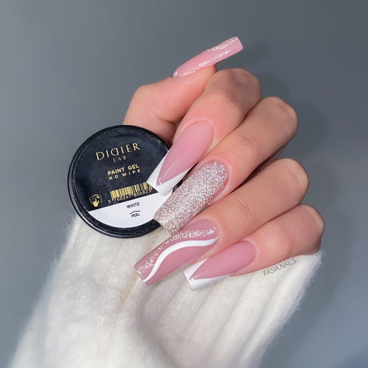 No wipe Paint Gel Didier Lab White Bez HEMA&TPO 8ml