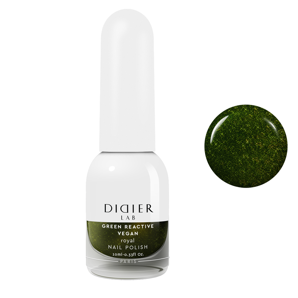 Green reactive, vegāniskā nagu laka "Didier Lab", royal, 10ml