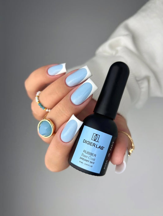 Gēla laka, Rubber base coat, dreamy sky, 10ml Bez HEMA&TPO