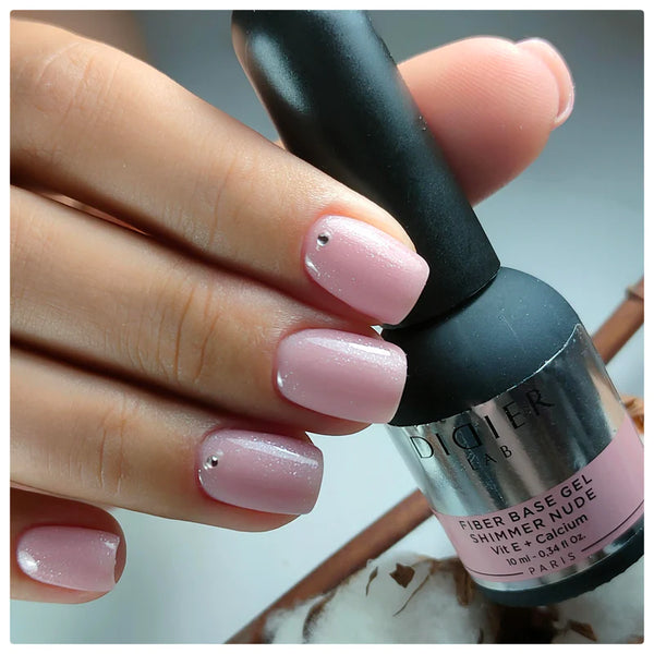 Fiber base gel Didier Lab Shimmer Nude Bez HEMA&TPO 10ml