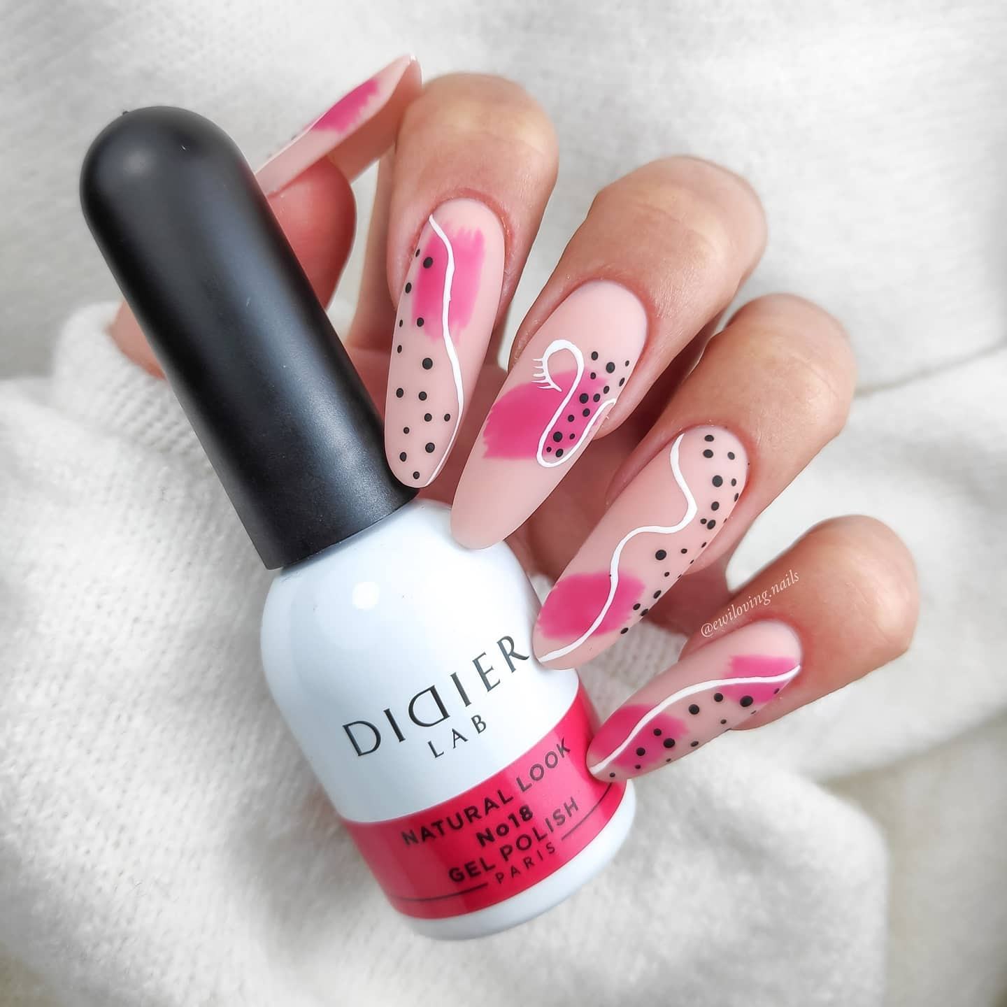Gēla laka Didier Lab Natural Look No18