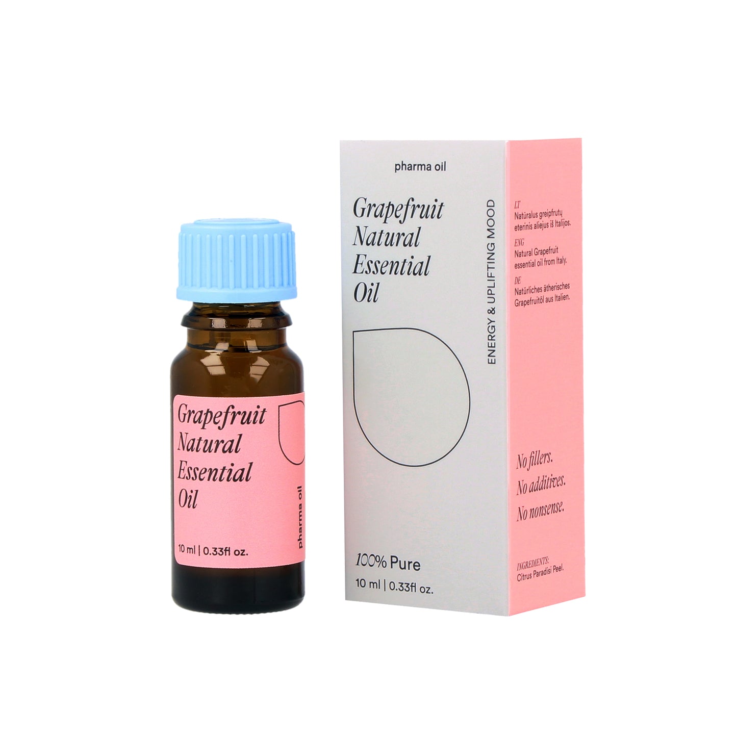 Ēteriskā greipfrūtu eļļa "Pharma Oil", 10ml ādas kopšanas līdzeklis, antidepresants