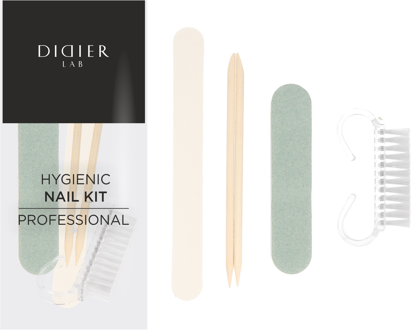 Disposable nail kit "Didier Lab", 5 parts, 30psc