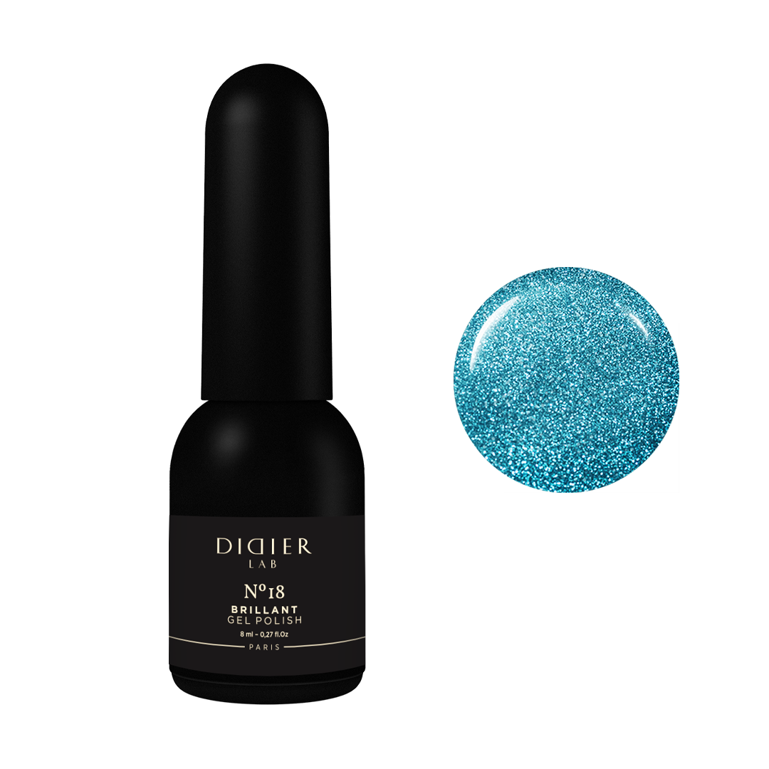 Gēla laka no18, Brillant, "Didier Lab", 8ml