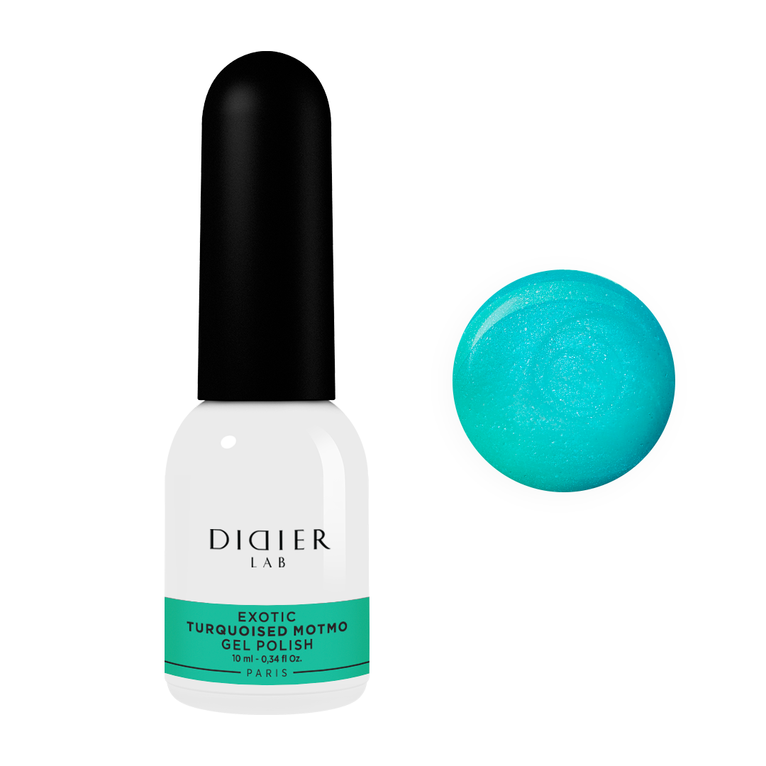 Gēla laka Turquoised Motmo, Exotic, "Didier Lab", 10ml