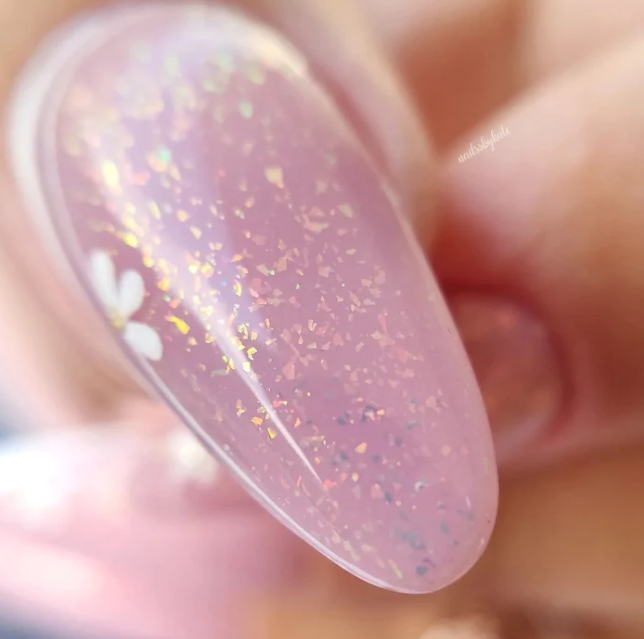 Rubber Base Coat "Didider Lab" Foil Pink , 10ml