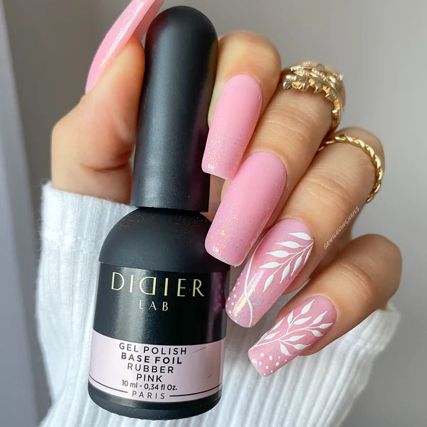 Rubber Base Coat "Didider Lab" Foil Pink , 10ml