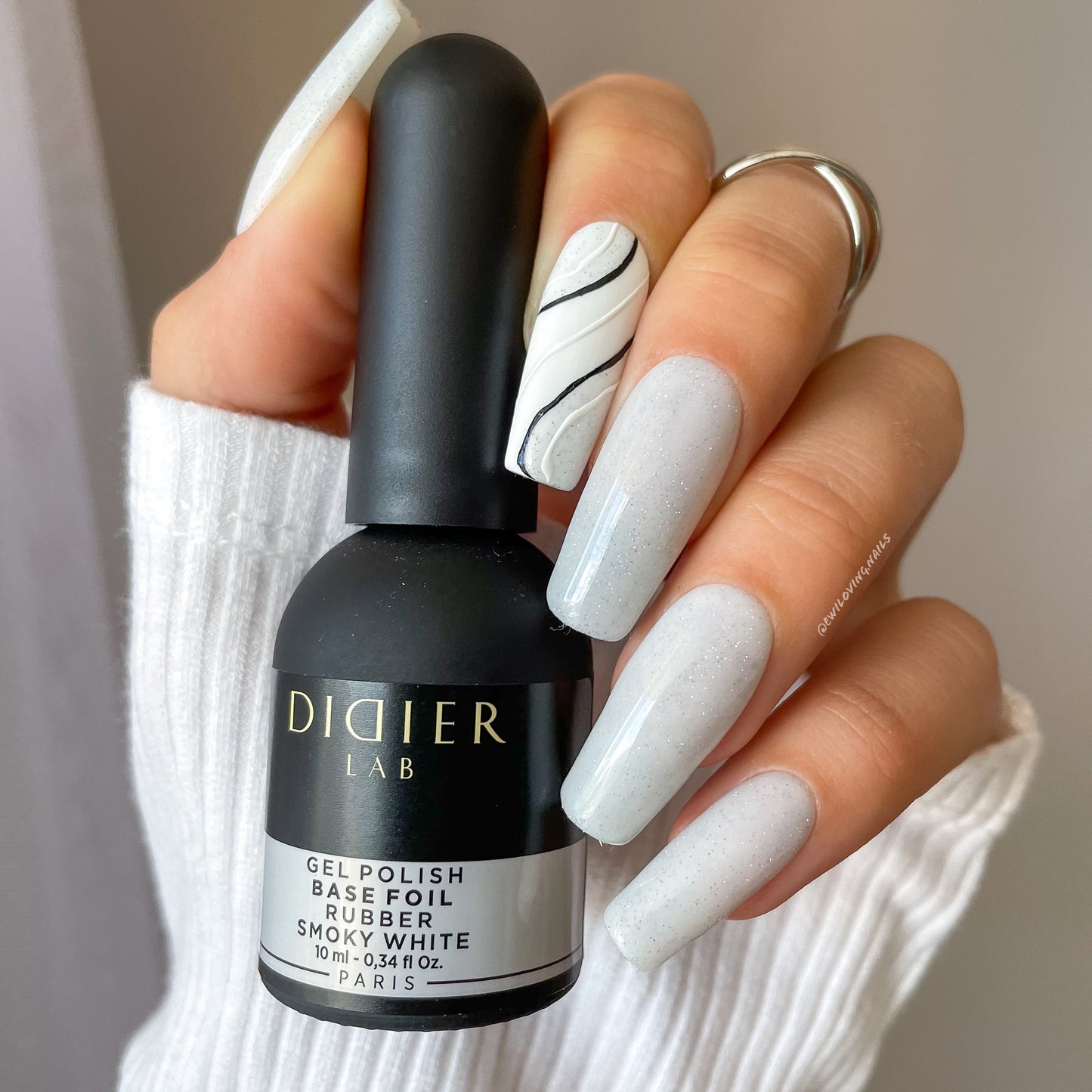 Rubber bāze ar foliju, smoky white, 10ml