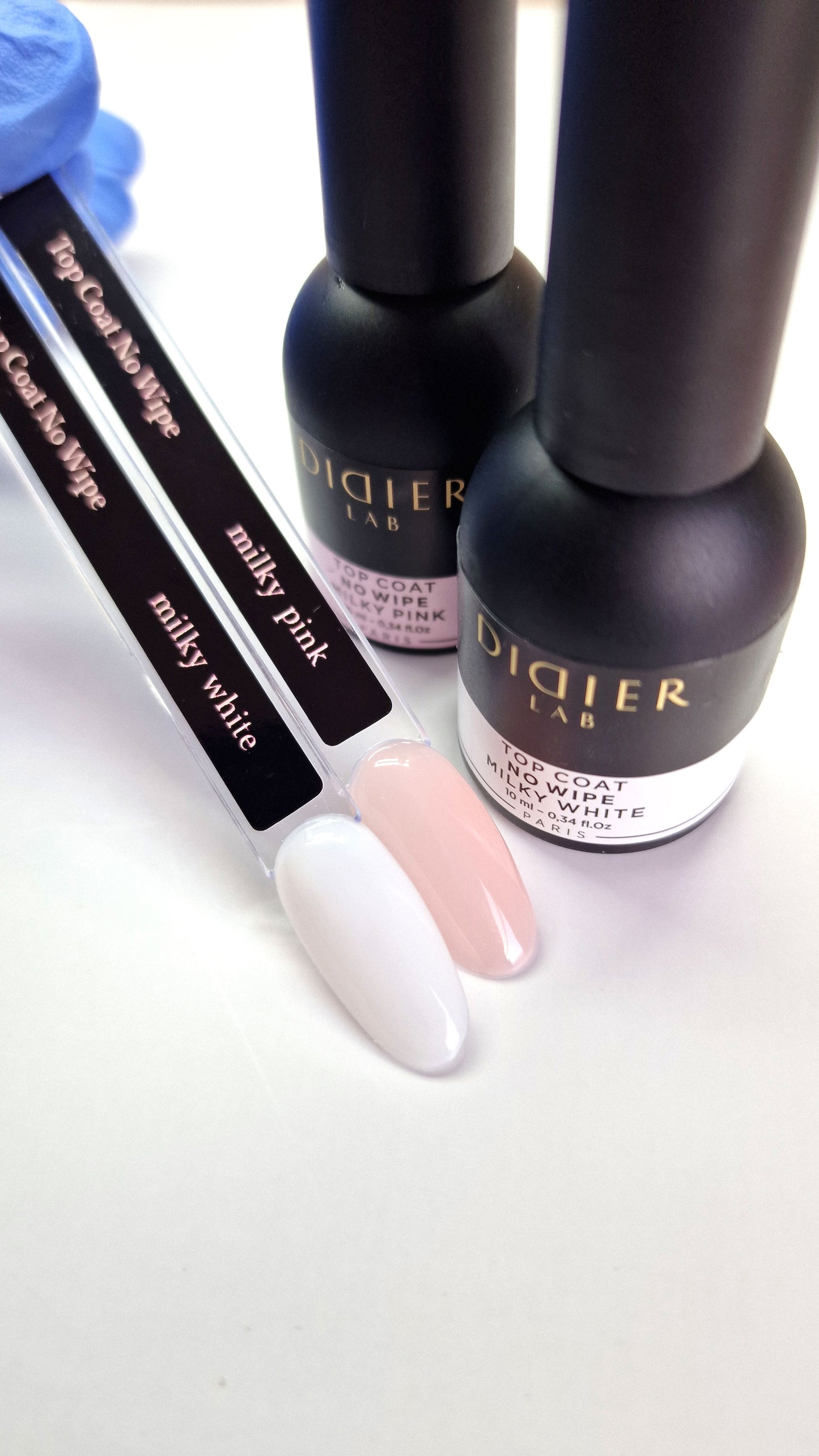 Top coat no wipe "Didier lab", Milky White, 10ml