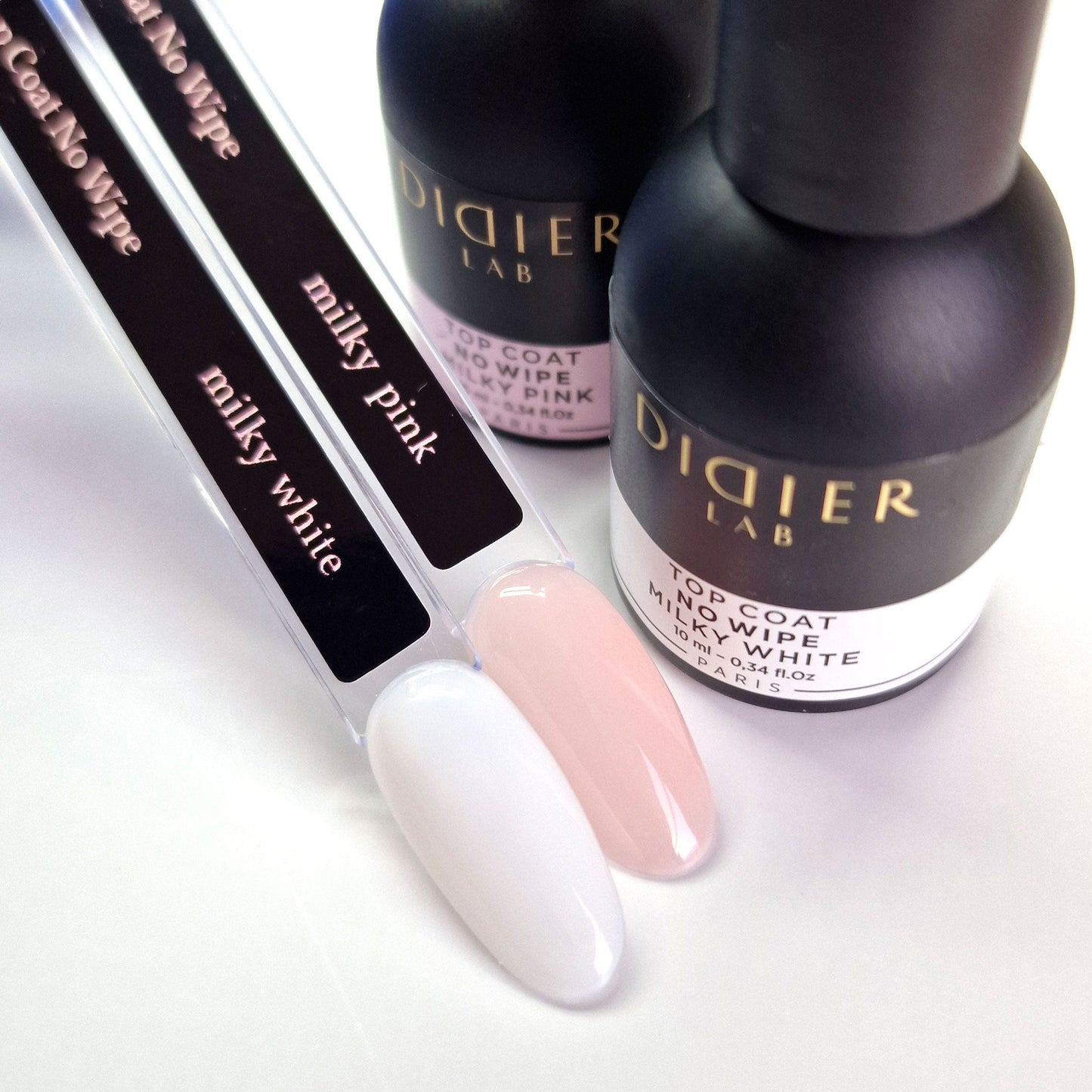 Top coat no wipe "Didier lab", Milky White, 10ml